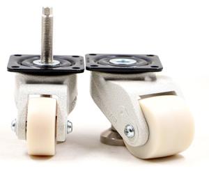 Quality Shock Absorbing 4EA 2400kg Locking Swivel Casters Aluminum Alloy Body wholesale