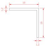 Extruded 18mm 20mm Brass Angle Bar UNS C10300 L Shaped Metal Profile