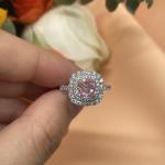 Certified Lab Diamond Jewelry Pink Cushion Diamond Custom-Made Fancy Diamond