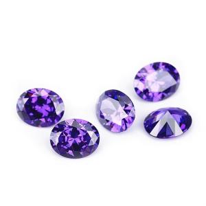 Quality Moissanite Earrings Gems Pink Peridot Garnet Yellow Cz Stones Oval Shape 12x10mm Synthetic Cubic Zirconia For Ring wholesale