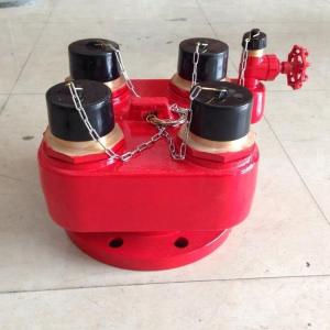 China 4 Way Breeching Inlet Fire Hydrant Valve 10Bar - 15Bar Working Pressure on sale