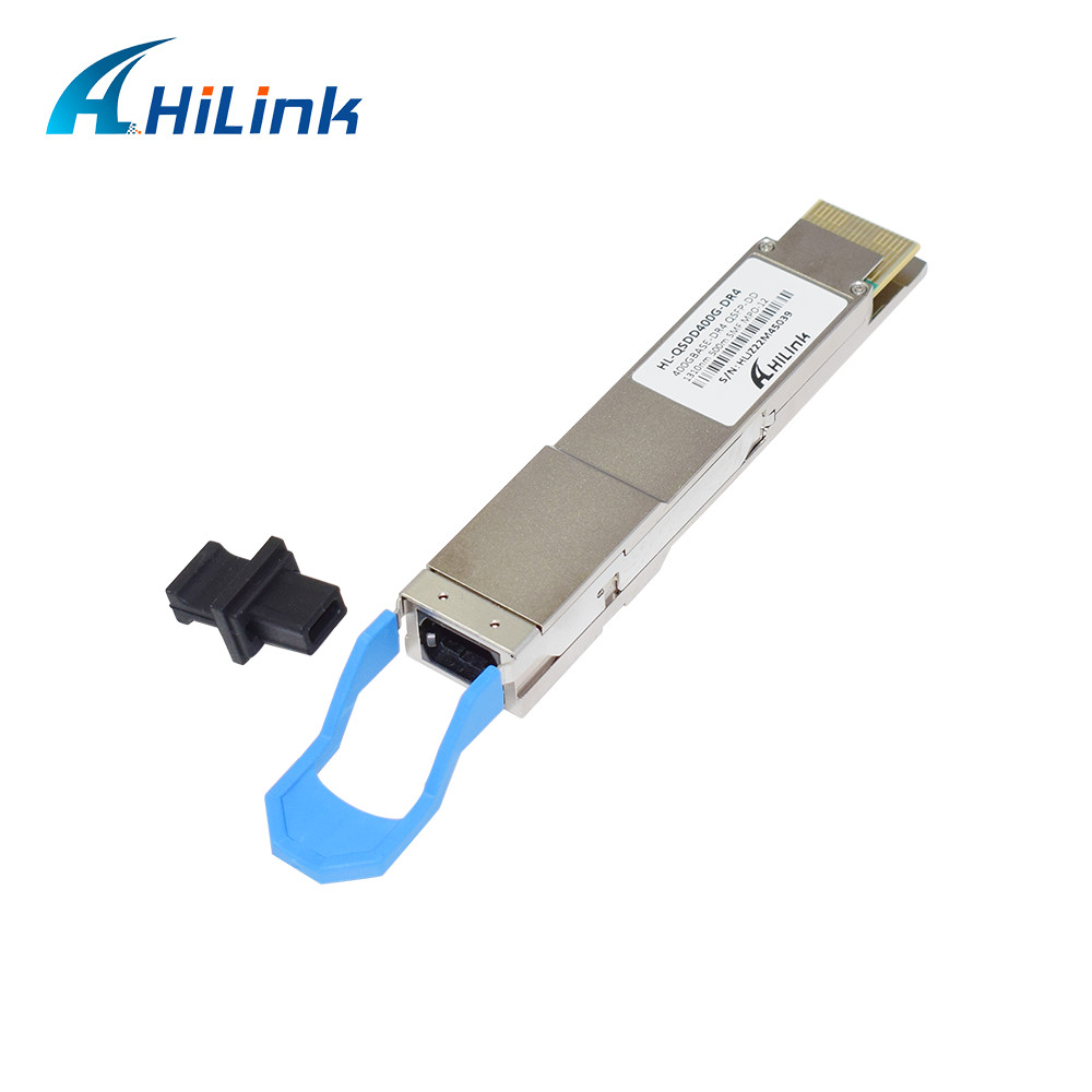 QSFP DD Fiber Optic Transceiver Module 400G DR4 PAM4 500M SMF 1310nm MPO-12