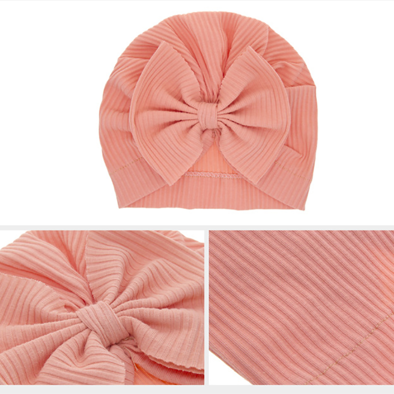 Newborn Baby Hospital Hats with Bowknot Toddler Infant Hat Baby Beanie hat