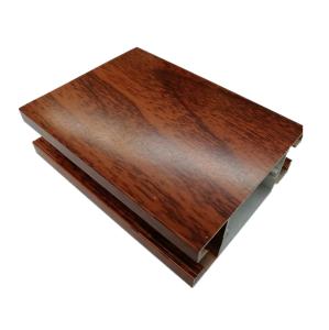 Quality 5.0mm Wood Finish Aluminium Profiles For Building Materials wholesale