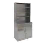 Stainless Steel Hospital Medicine Display Cabinet Custom Dimension 10 Years