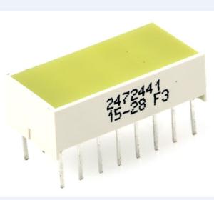Quality Light Bar Through Hole LED Display, Yellow 25 mcd wholesale