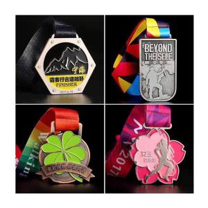 Quality Track Field Metal Commemorative Medals Marathon Gold Silver Bronze Event Medals wholesale