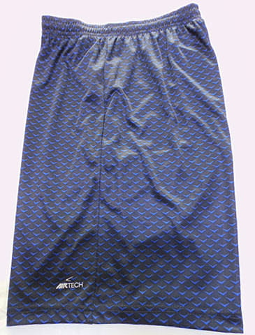 Dark Blue S To XL Mens Jogging Shorts , Mens Knee Length Gym Shorts Knitting Interlock