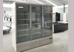 Beer Upright Glass Door Display Fridges With Three Door