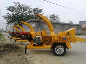 Quality 1000kg/H Diesel Engine Olive Wood Crusher Machine 20mm Output wholesale