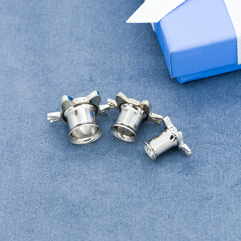 304 Stainless Steel Ear Plug Tunnels Silver Cat Small Gauge Earrings OEM ODM