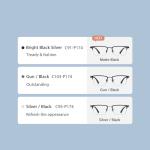 OEM/ODM Combination Glasses Half Frame Blue Light Blocking Eyewear