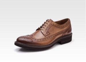 Quality Classic Wedding Leather Mens Shoes , Lace Up Mens Casual Leather Shoes wholesale