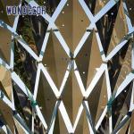 Large 3D Outdoor Stainless Steel Sculpture Garden Decoration Abstract Geometric