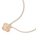 Fine Workmanship VCA Vintage Alhambra pendant 18K pink gold Necklace VCARN9ZS00