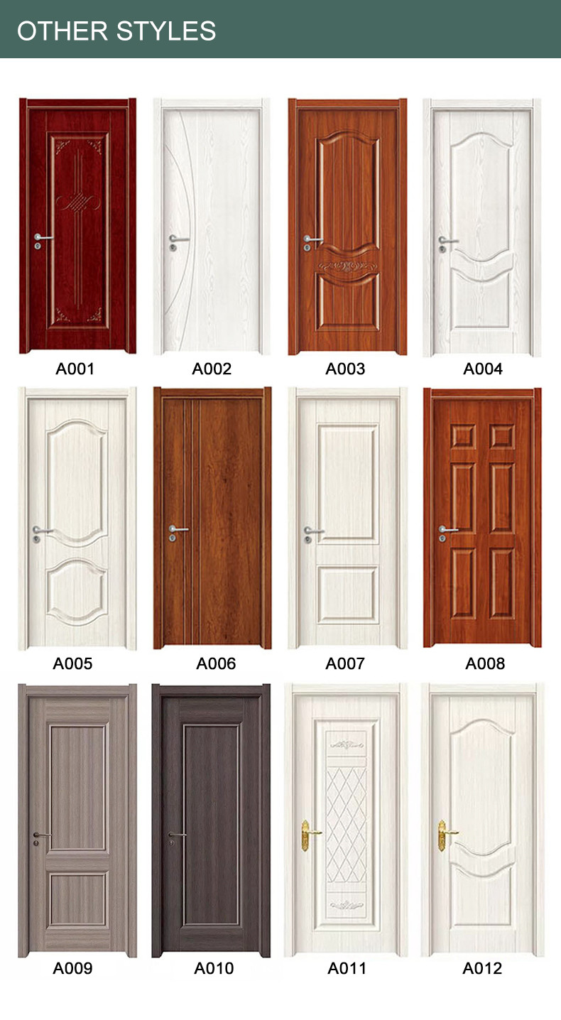 Solid Front WPC Fire Rated Interior Wood Doors Anti Termites Apartment Use