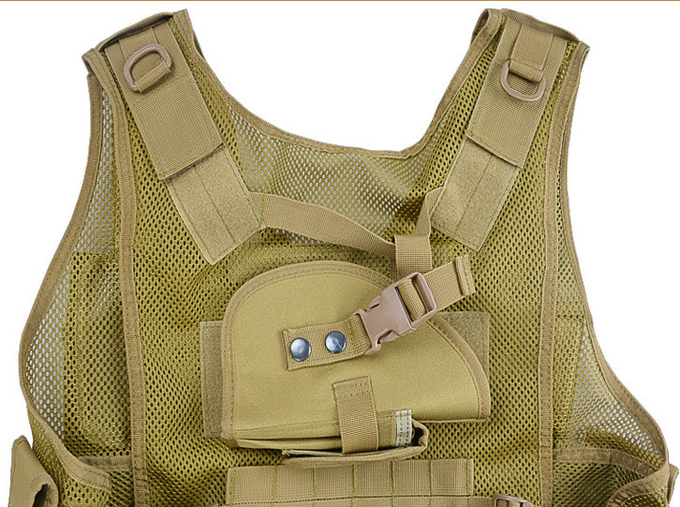 Breathable Nylon Mesh Military Plate Carrier Vest High Tensile