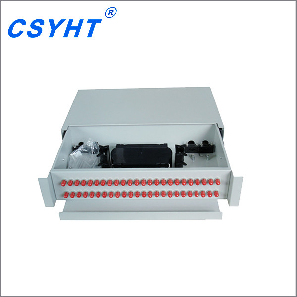 19" 2U ODF 48cores Fiber Optic Distribution Frame Slidable