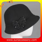 4890836 Sun Accessory customized winner fashion 100% wool felt clothe hats,women