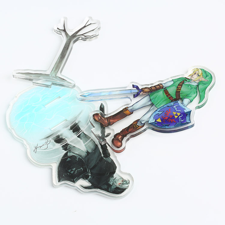 Custom Anime Holographic Acrylic Standee Display racks