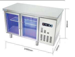 Quality R404A 1500mm Length Blue Light Inside Refrigerator Freezer direct cooling wholesale