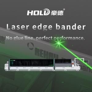 Quality 3kw Laser Wood Edge Banding Machine Belt Feeding PLC Control wholesale