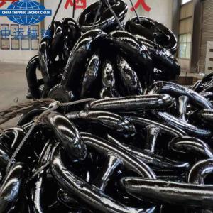 Quality Grade U2 Black Painted Studlink Anchor Chain wholesale