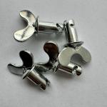 7/16"x.500" Universal Year Dzus Dome Butterfly Head Buttons with Handle Silver 7