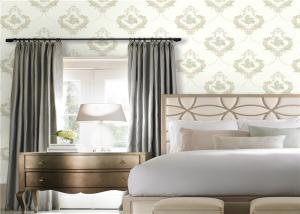 Quality Beautiful Non Woven Wallpaper / Wall Coverings , Traditional Damask Wallpaper wholesale