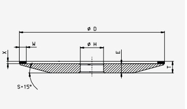 150*12*32*3*2 4A2 Resin Bond Grinding Wheel Top Pick For Face And Peripheral Grinding