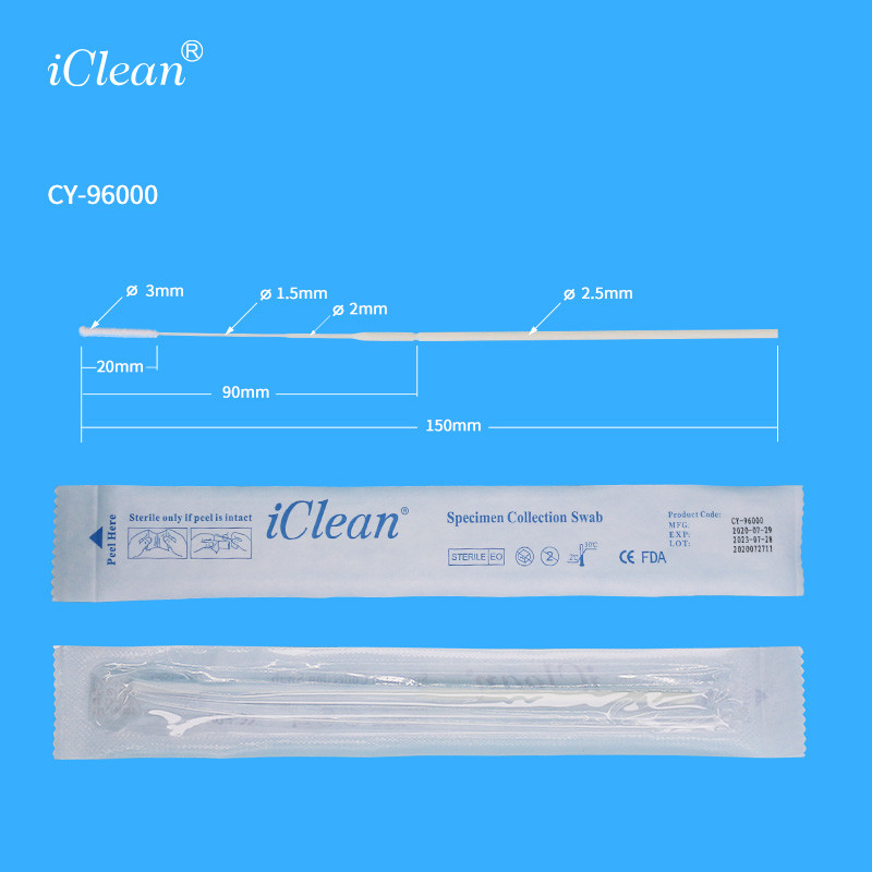 HCY Oropharyngeal Nylon Flocked Swab Sampling Delivery Tube