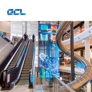 Quality IP42 Rated P4mm Fixed Installation Transparent LED Display For Landmark Buildings wholesale
