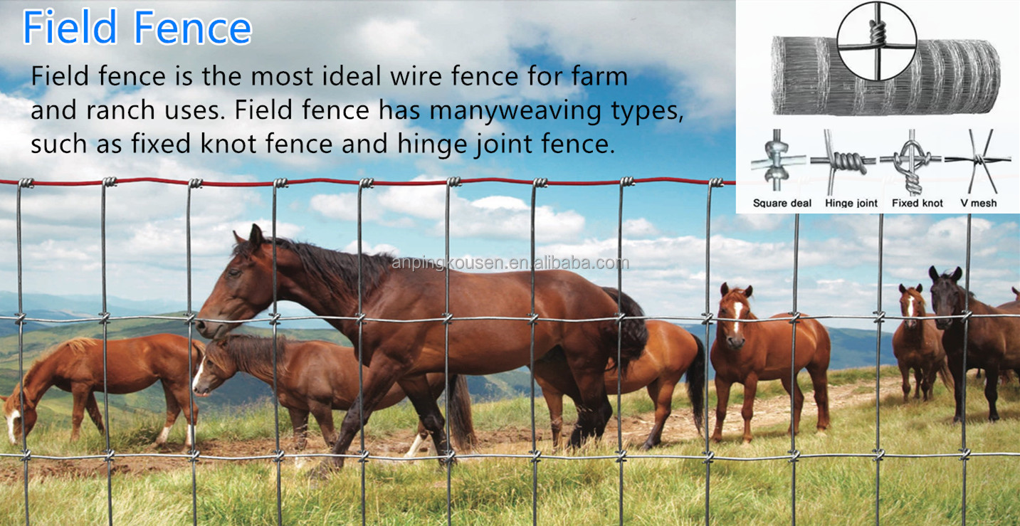 Waterproof Galvanized High Tensile Livestock Fence for Grassland and Livestock Farm