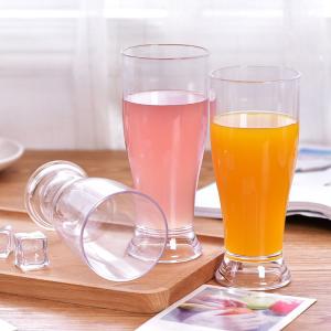 Quality OEM Clear Plastic Pilsner Glasses Acrylic Juice Glasses Unbreakable wholesale