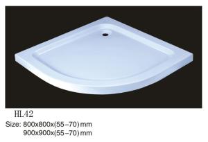 Quality Acrylic shower tray, shower basin,acrylic shower base HDP-42 800X800X(55-70),900X900X(55-7 wholesale