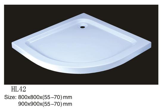 Acrylic shower tray, shower basin,acrylic shower base HDP-42 800X800X(55-70)