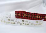 Personalized SGS Polyester Christmas Satin Ribbon Washable