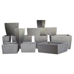 Quality Stainless steel outdoor rectangular metal flower planters wholesale