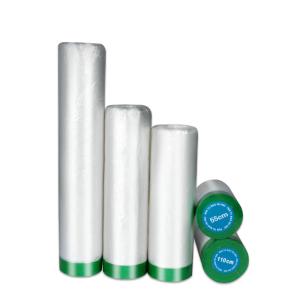 Quality 4-64Fold Acrylic Adhesive Pre Taped Waterproof Moisture Proof Masking Film For Decoration wholesale