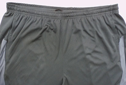 S To XL Adjustable Elastic Waist Gray Jogger Shorts For Soccer