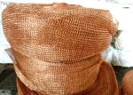 Red Purple Brass Knitted Copper Wire Mesh Tube Sleeve For Demister Cell Kitchen
