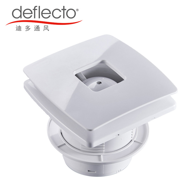 4 Inch 100mm Bathroom Extractor Fan , Plastic Bathroom Duct Fan With Timer