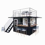 10ft Mini Pop-up Shop Galvanized Steel Square Tubes Two-story Pop-up Container