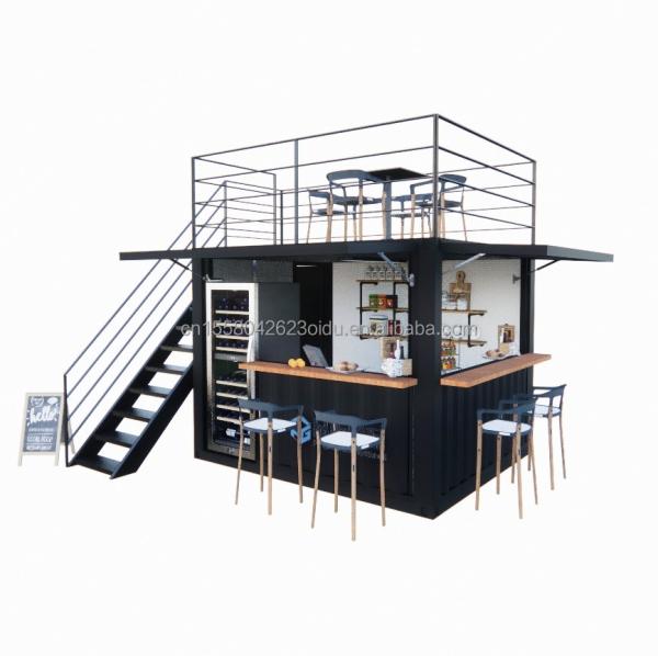 10ft Mini Pop-up Shop Galvanized Steel Square Tubes Two-story Pop-up Container