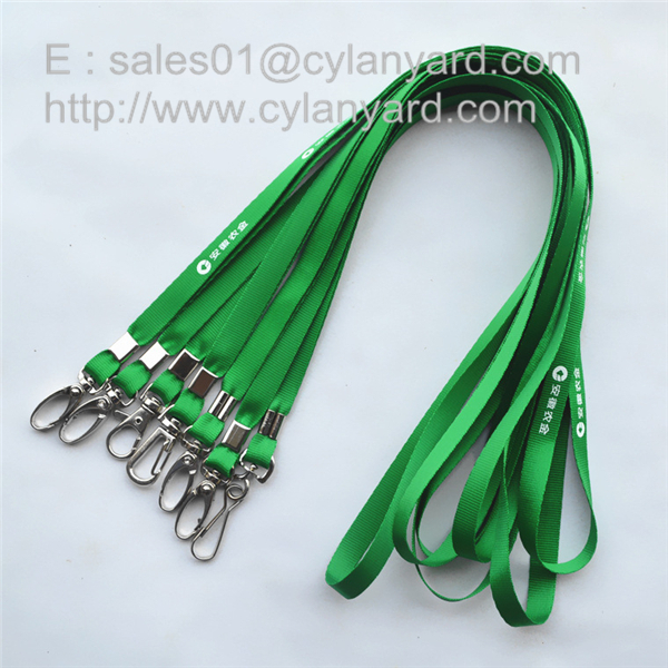 Dyed colored polyester neck lanyards