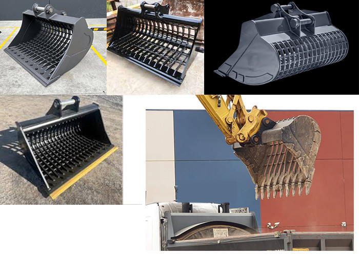 CAT HITACHI KOMATSU Excavator Sieve Bucket Excavator Attachments