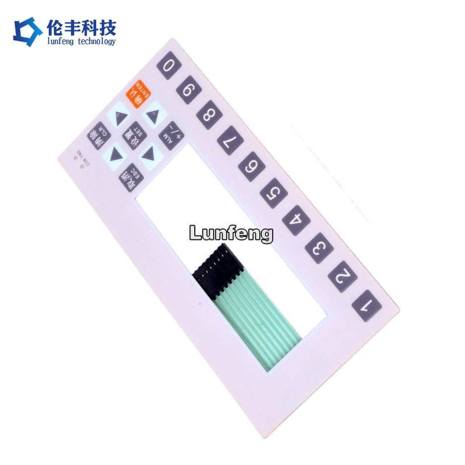 Polyester PET Flat Membrane Switch , Metal Dome Membrane Switch Customized Design