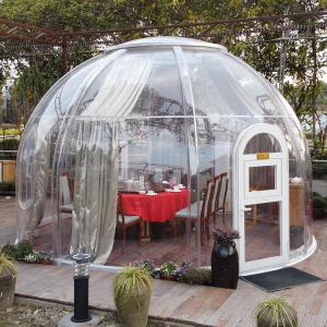 Quality Outdoor 6m Geodesic Dome Diameter 5m Transparent Igloo Tent wholesale