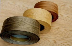 Quality Brown Paper Backed Veneer Sheets , Plywood Birch Veneer Tape wholesale