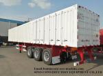 60T Shipping Container Van Curtain Trailer 12R22.5 Tire